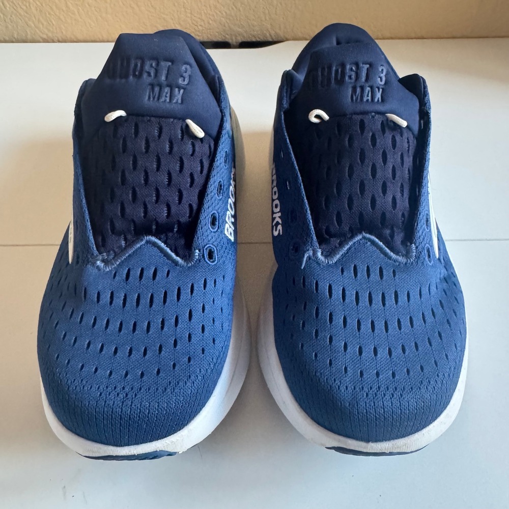 Brooks Ghost Max 3 Navy Blue White Running Shoes 1204571D406 Womens 8 Wide D